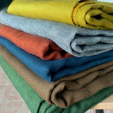 soft washed linen pile of fabric