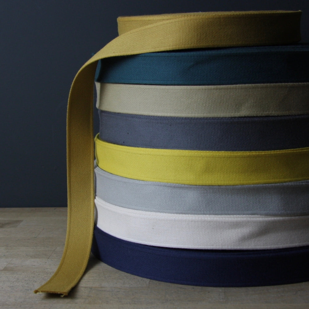 Cotton Strap Webbing 28mm - Jasper Teal