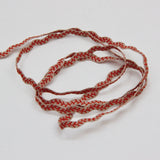 Embroidered Ric Rac 6mm - Coral/Natural
