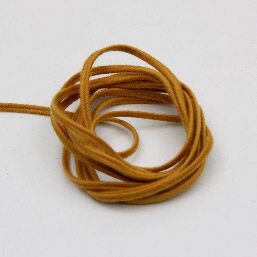 Cotton Russian Braid 3mm - Mustard | Ribbons and Trims | Ray Stitch