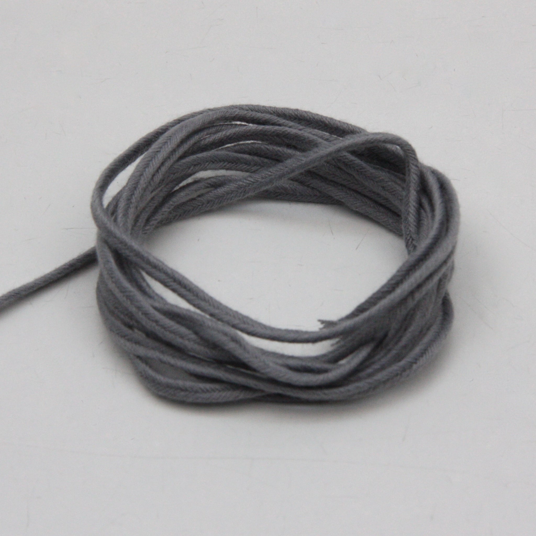 Cotton Russian Braid 3mm - Grey