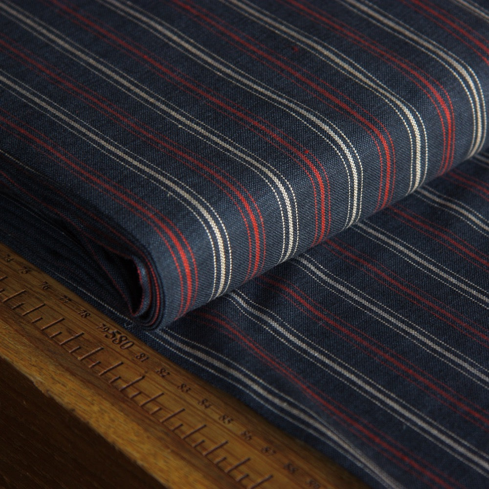 Brushed Cotton/Flannel - Stripe Black