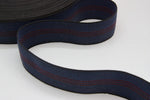 Upholstery Webbing 50mm - Elastic Striped Blue