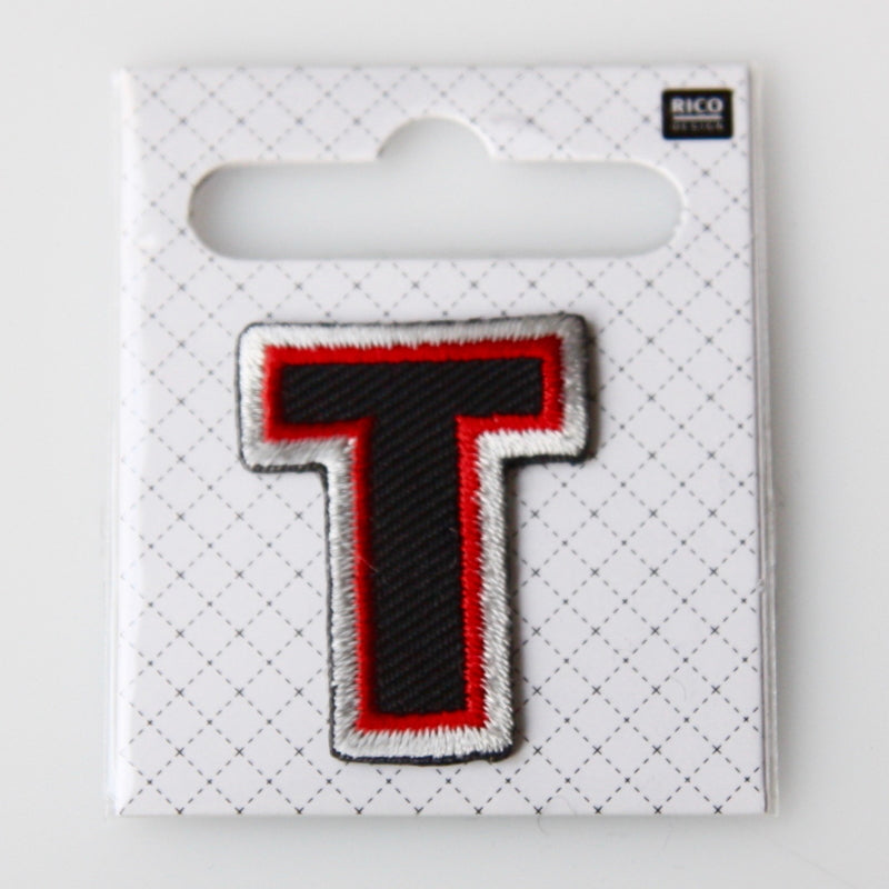 Iron-On Alphabet Patch - T