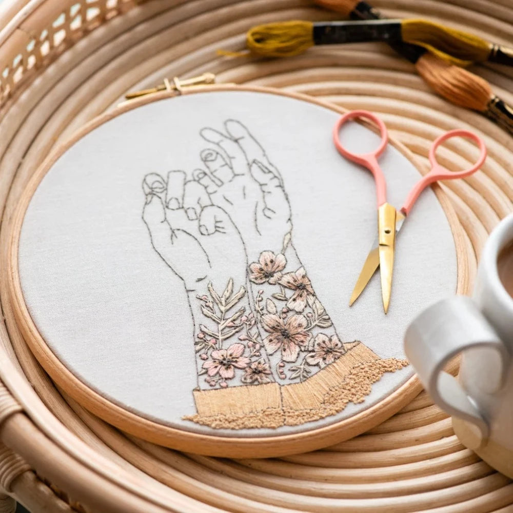 Modern Embroidery Kit - Tattooed Arms