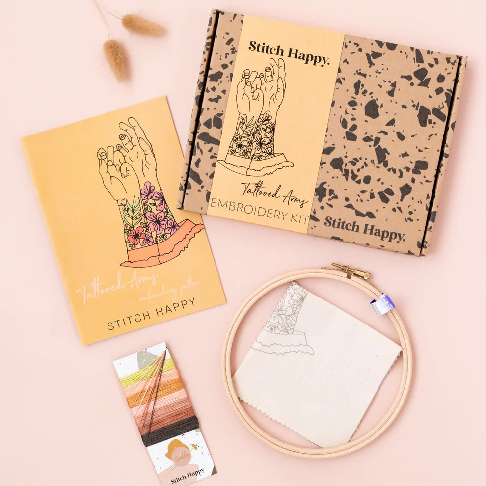 Modern Embroidery Kit - Tattooed Arms