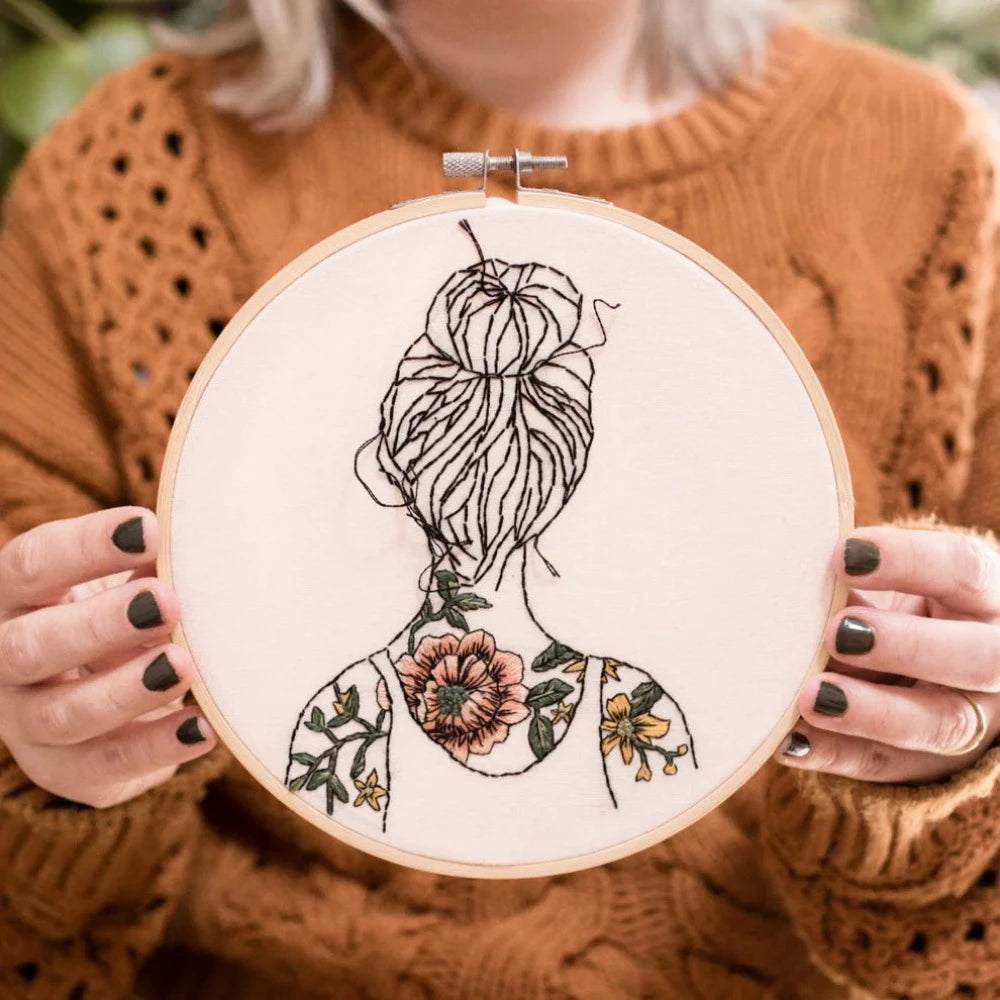Modern Embroidery Kit - Tattooed Shoulders
