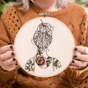 Modern Embroidery Kit - Tattooed Shoulders