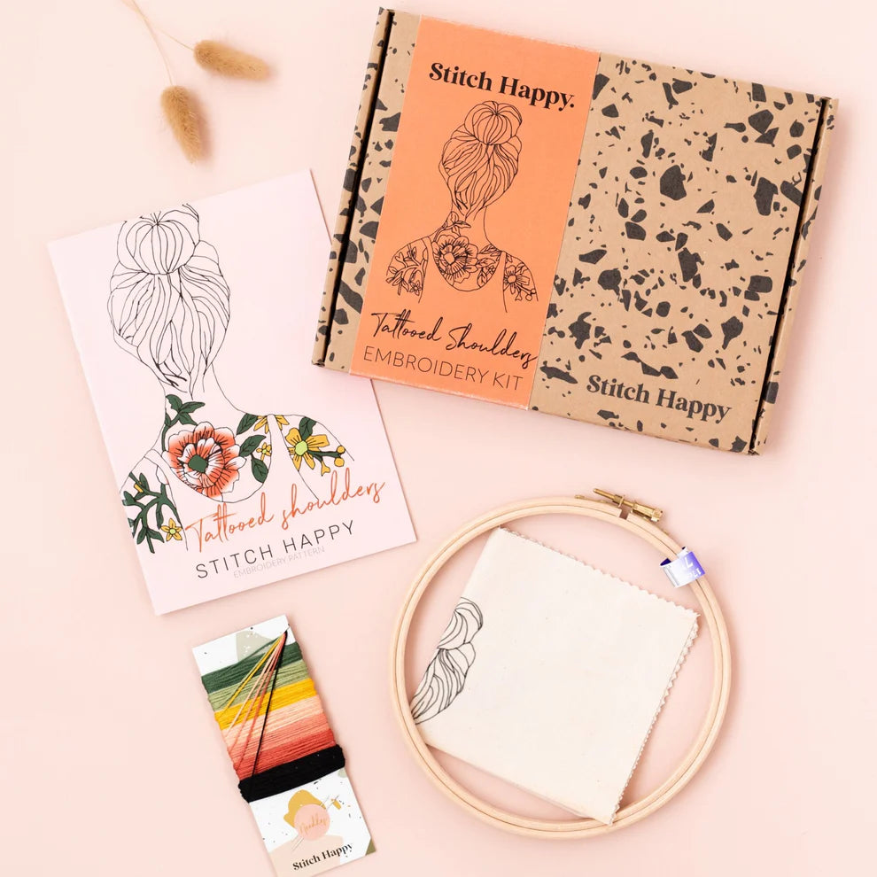Modern Embroidery Kit - Tattooed Shoulders