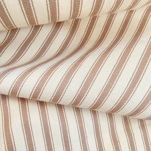 Cotton Ticking - Taupe