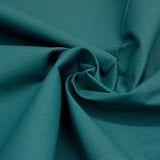 plain wide cotton fabric in teal