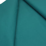 plain wide cotton fabric in teal