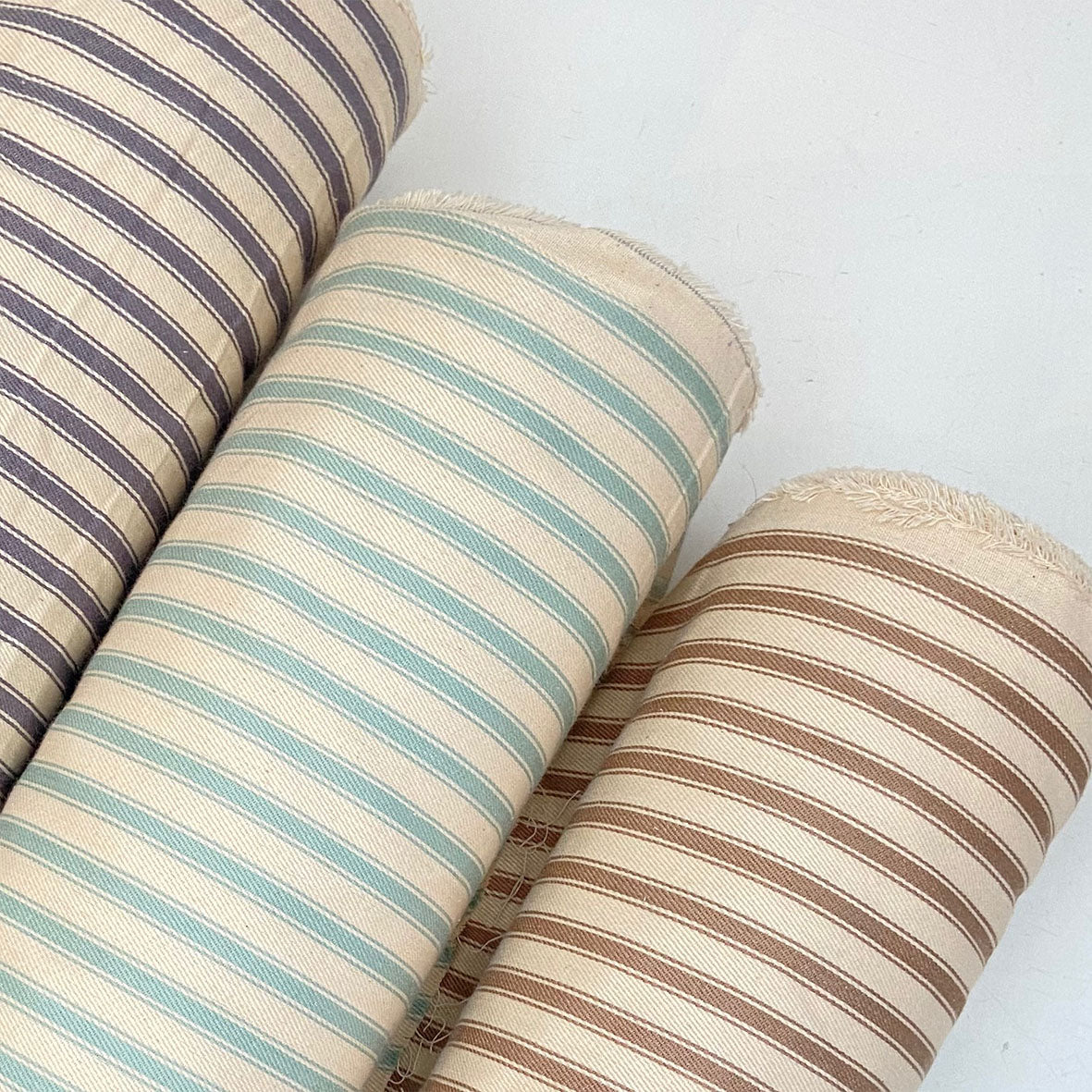 Cotton Ticking - Duck Egg Blue