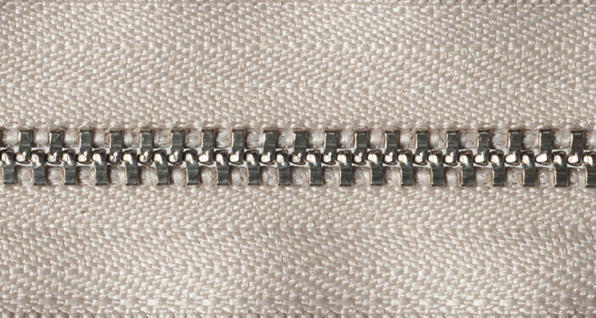 Metal Trouser Zip - Beige 572