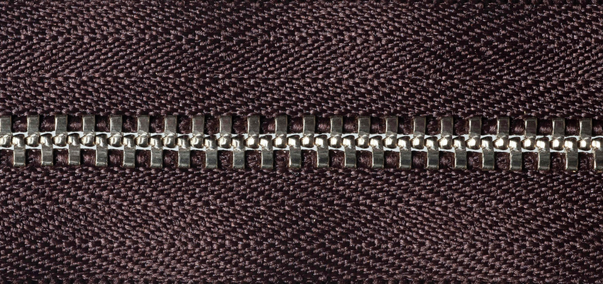 Metal Trouser Zip - Brown 570