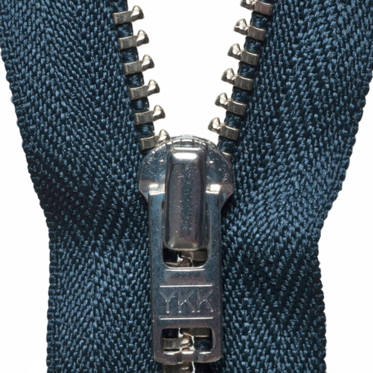 Metal Trouser Zip - Dark Navy 560