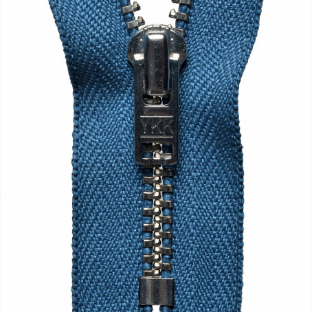 Metal Trouser Zip - Slate Blue 145