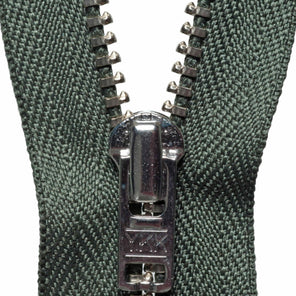 Metal Trouser Zip - Spruce Green 567