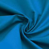plain wide cotton fabric in bright turquoise
