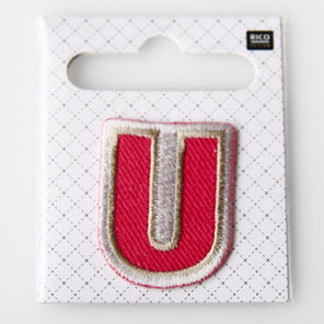 Iron-On Alphabet Patch - U