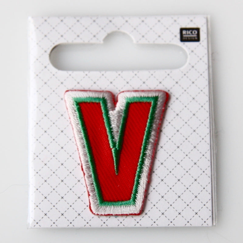 Iron-On Alphabet Patch - V | Ray Stitch