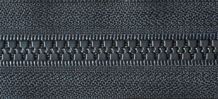 Vislon Open-Ended Chunky Zip - Black 580