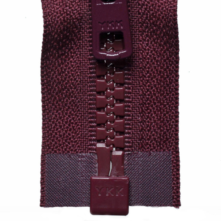 Heavy Vislon Open-Ended Zip - Burgundy 048