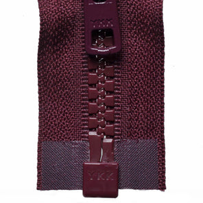 Heavy Vislon Open-Ended Zip - Burgundy 048