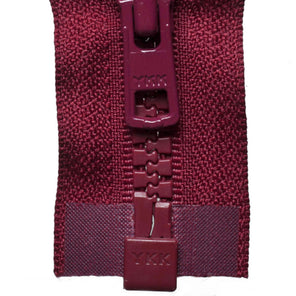 Heavy Vislon Open-Ended Zip - Dark Wine 527