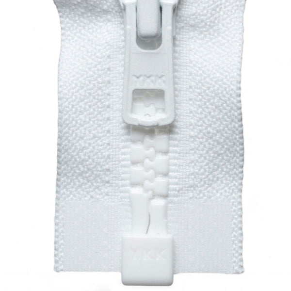 Chunky Open-Ended Zip - White 501