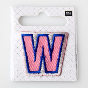 Iron-On Alphabet Patch - W