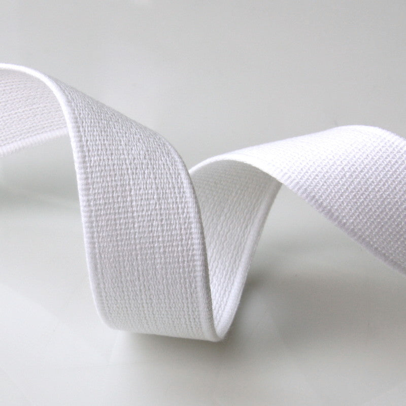 Cotton Strap Webbing 30mm - White
