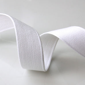 Cotton Strap Webbing 30mm - White