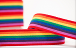 Striped Webbing 40mm - Rainbow