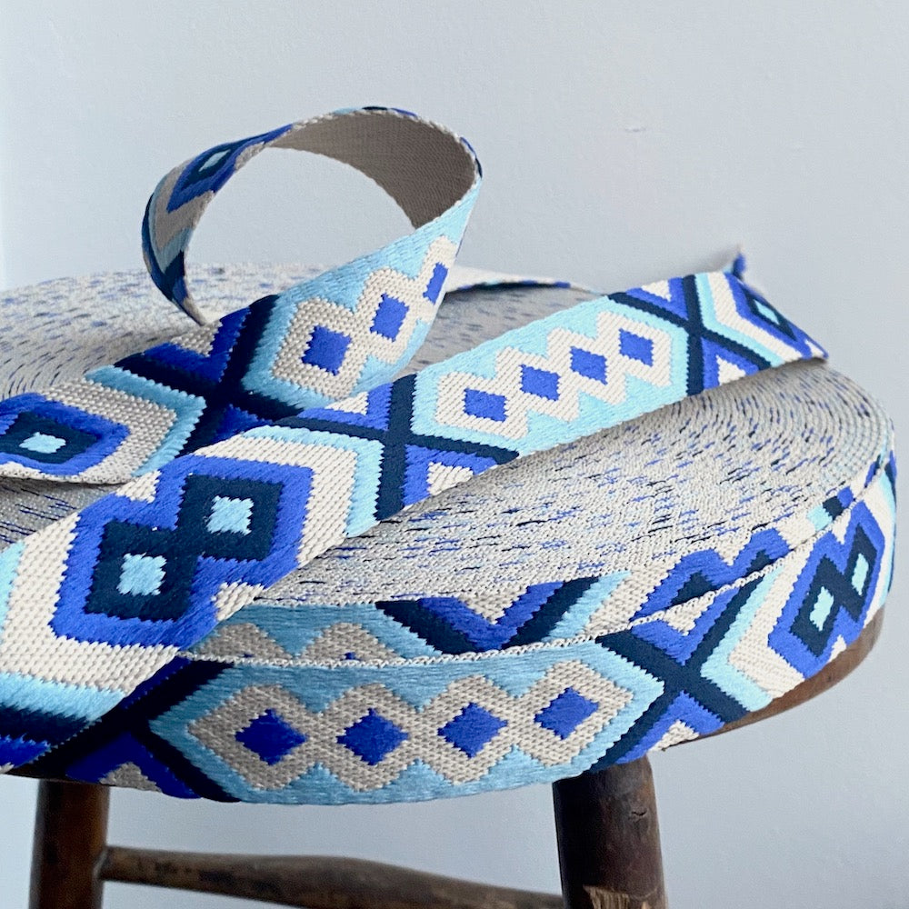 Aztec Webbing 38mm - Blue