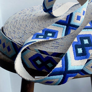 Aztec Webbing 38mm - Blue