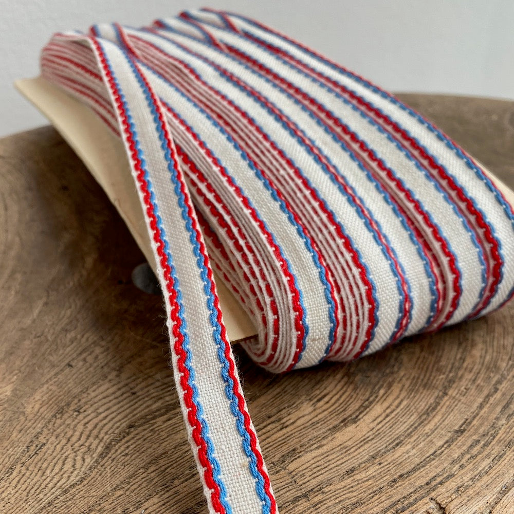 Vintage Stitched Trim - White
