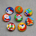 Christmas Buttons - Playful Set of 8