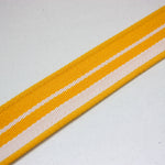 Striped Webbing 50mm - Yellow/White