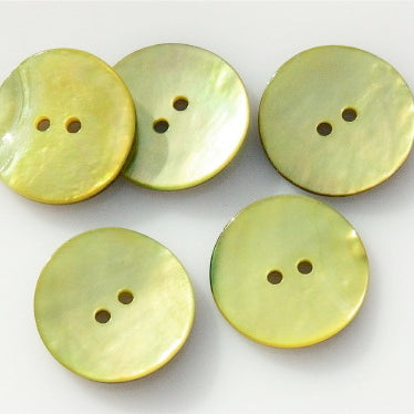Coloured Shell Buttons - Yellow