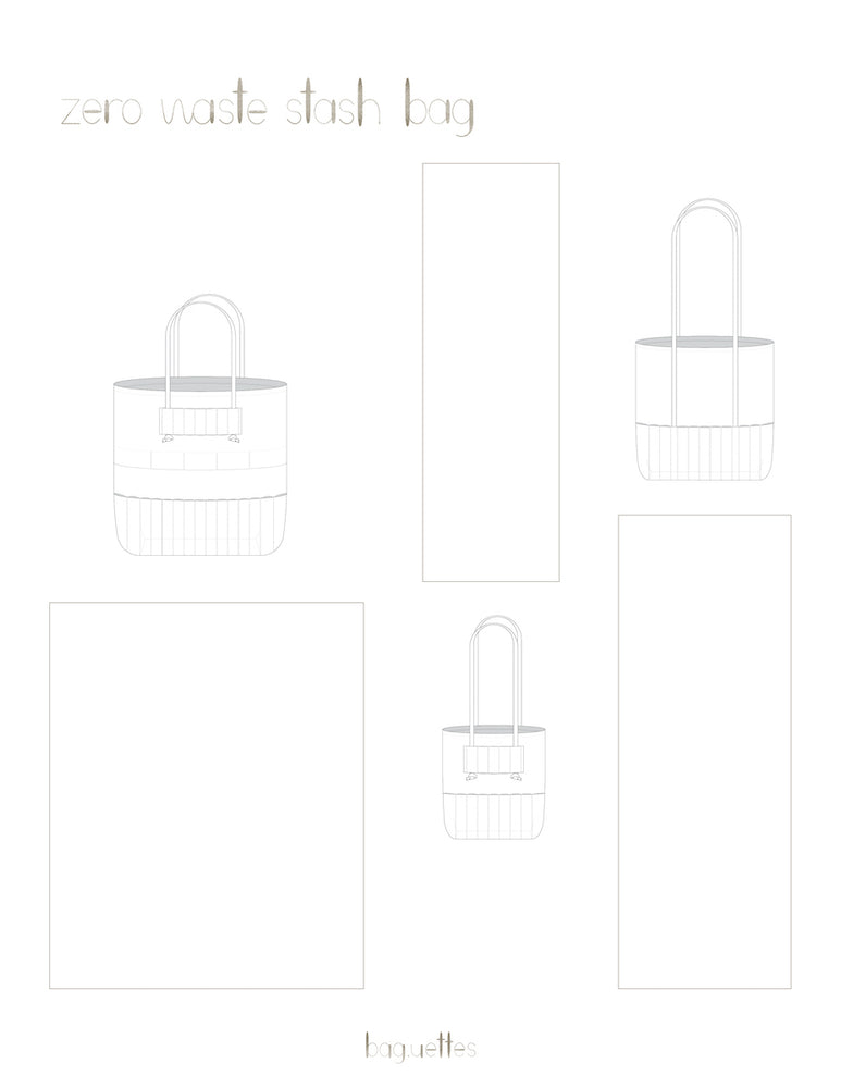 Bag.uettes - Zero Waste Stash Bag - PDF Pattern