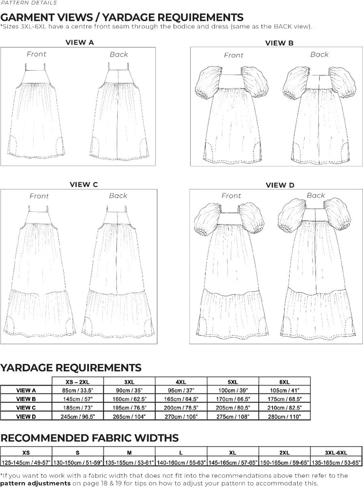 Birgitta Helmersson - Zero Waste Tier Dress - PDF Pattern