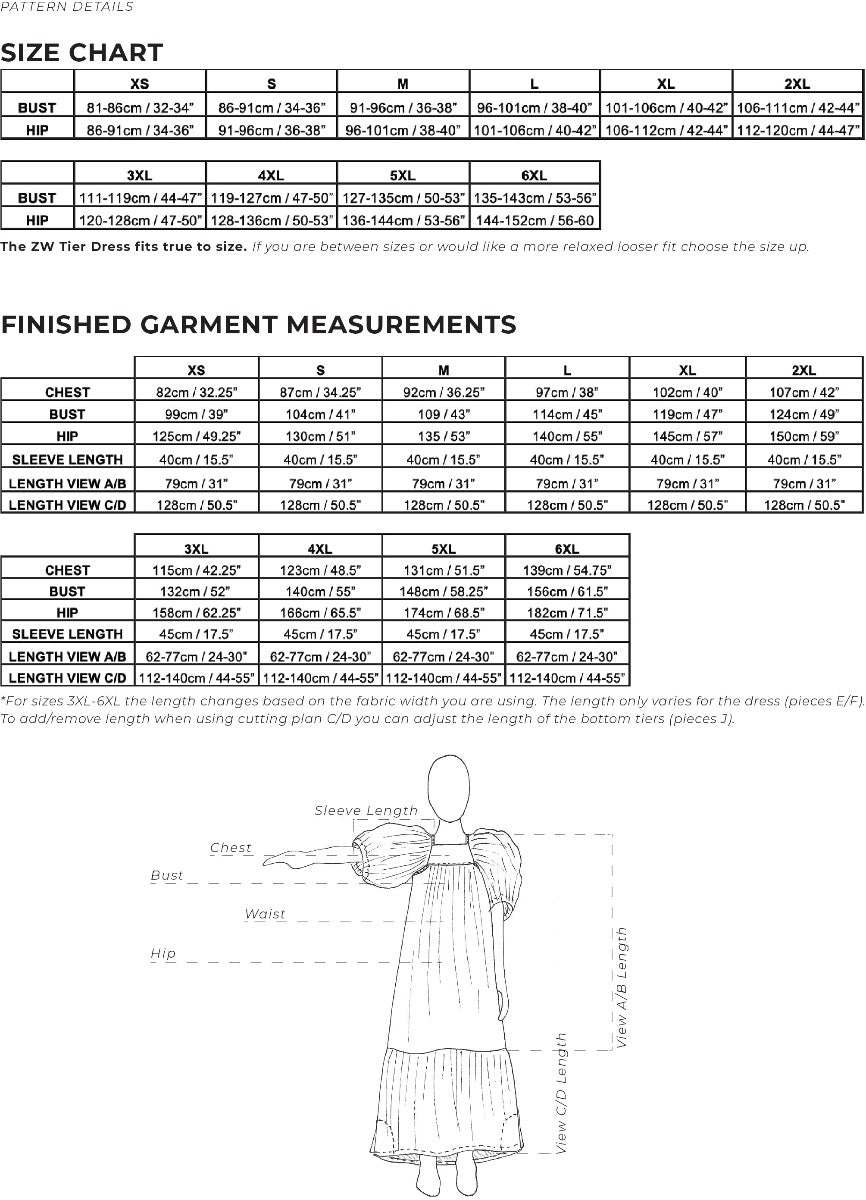 Birgitta Helmersson - Zero Waste Tier Dress - PDF Pattern